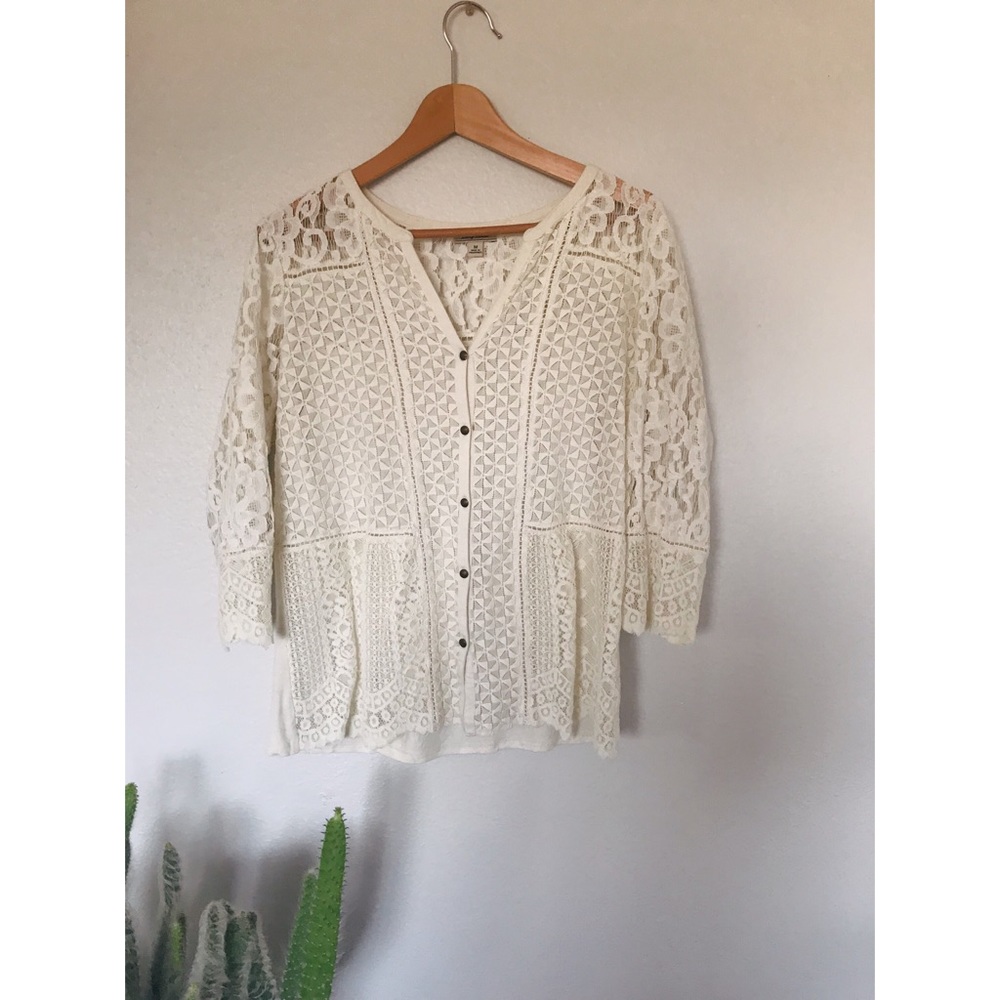 Lucky Brand Lace Blouse